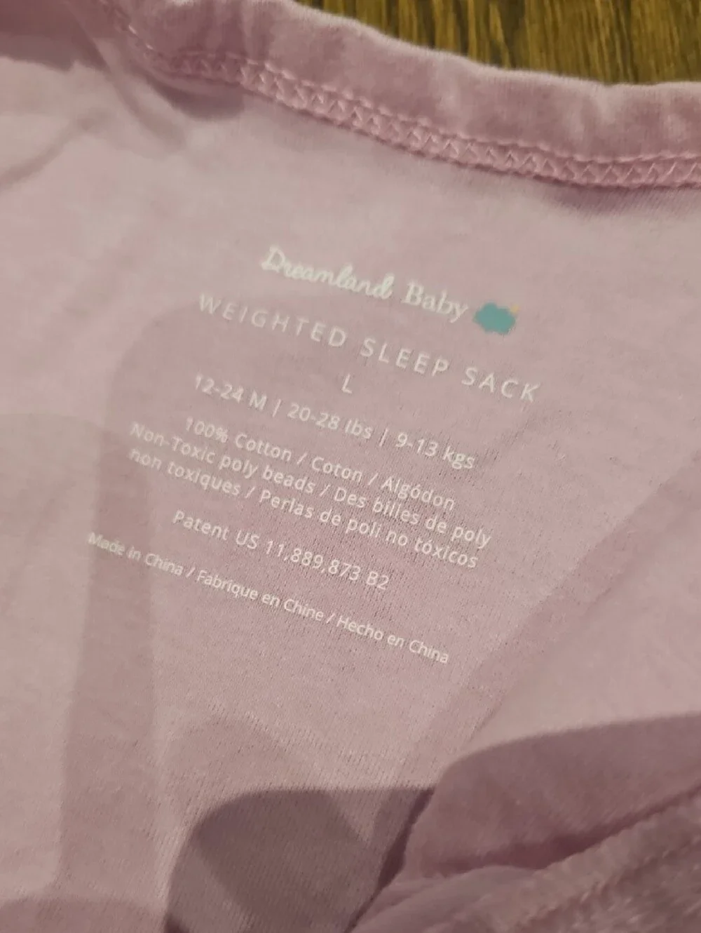 NWT Dreamland Weighted Sleeveless Sleep Sack - Dusty Rose 12-24 mo | 20-28 lbs